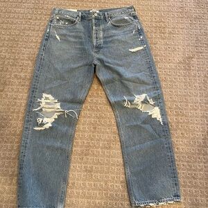 Agolde ripped denim NWT
